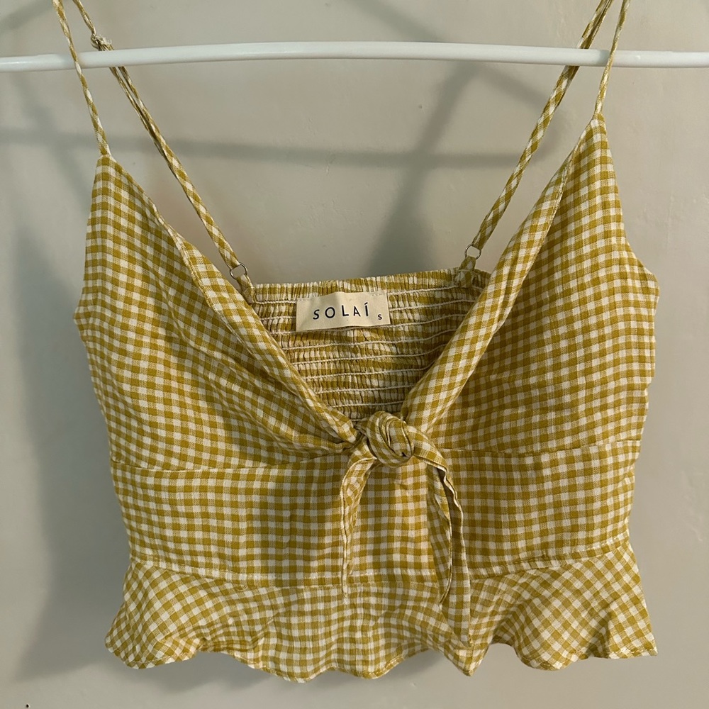 Yellow Gingham Top - Picture 6 of 6